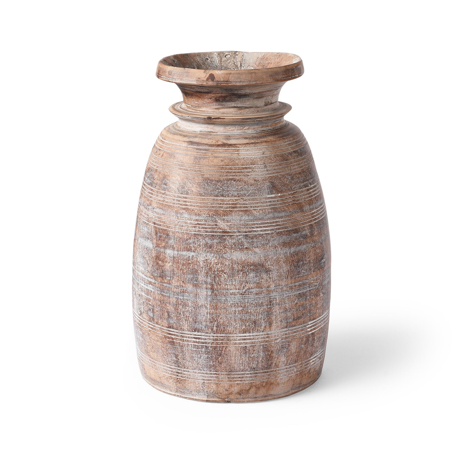 Old Wooden Milk Pot From Himachal Pradesh | Indigo Antiques