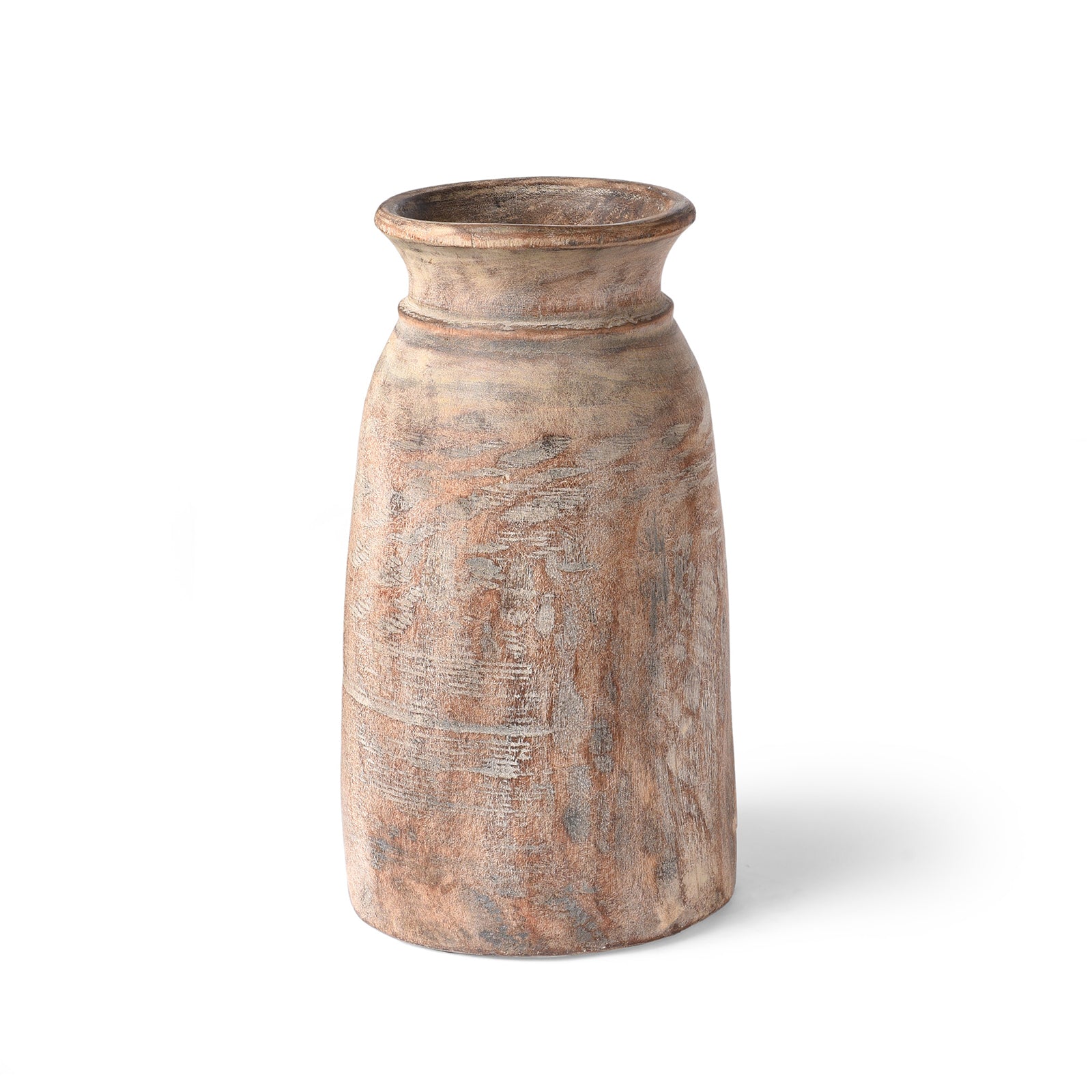 Old Wooden Milk Pot From Himachal Pradesh | Indigo Antiques