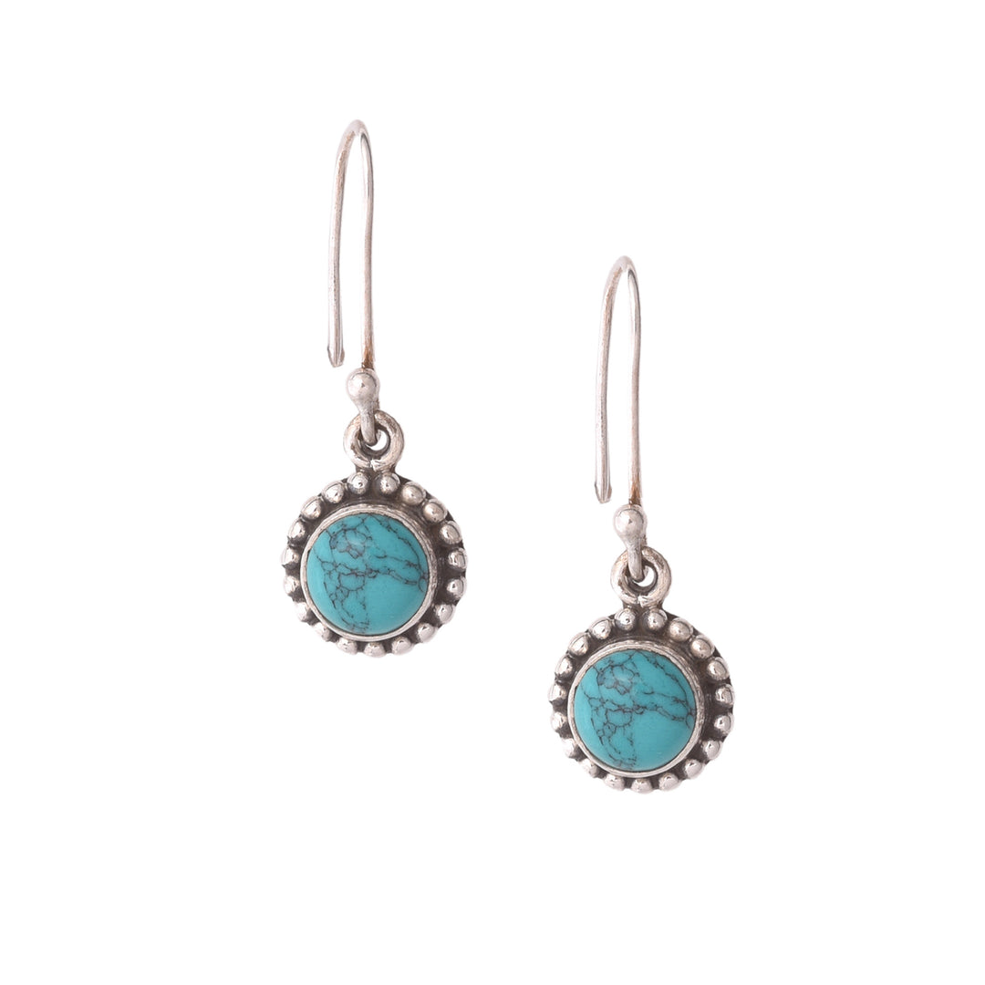Silver & Turquoise Earrings | Indigo Antiques
