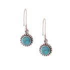 Silver And Green Chrysoberyl Stud Earrings