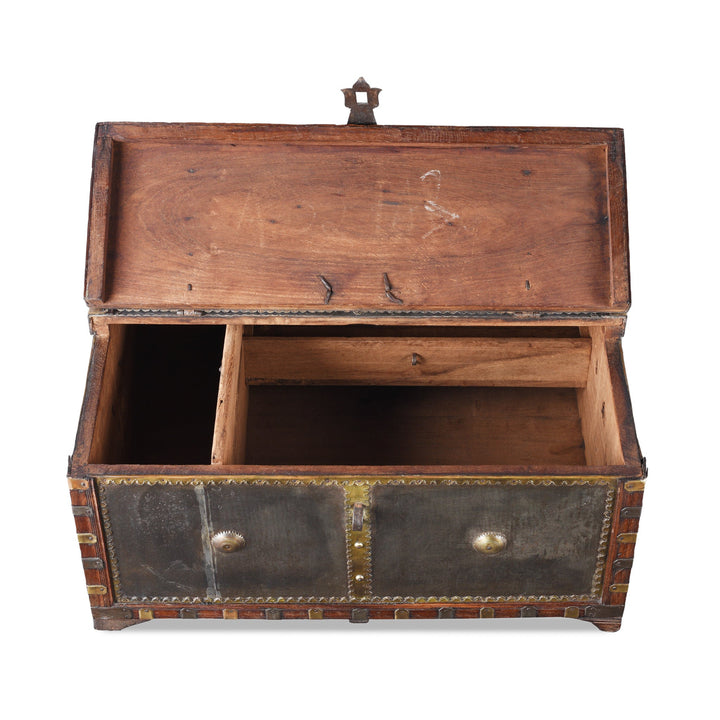 Interior Of Antique Indian Shekhawati Trousseau Box | Indigo Antiques