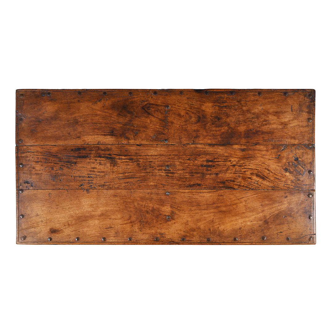 Top Down View Of Antique Indian Takhat Coffee Table From Rajasthan | Indigo Antiques