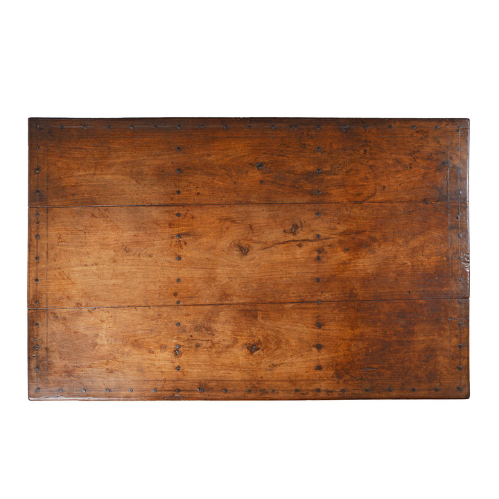 Top Down View Of Antique Indian Takhat Coffee Table From Shekhawati  | Indigo Antiques