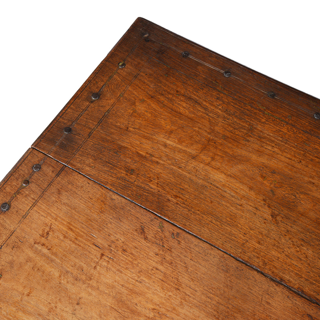 Top Corner Detail From Indian Takhat Coffee Table From Shekhawati  | Indigo Antiques