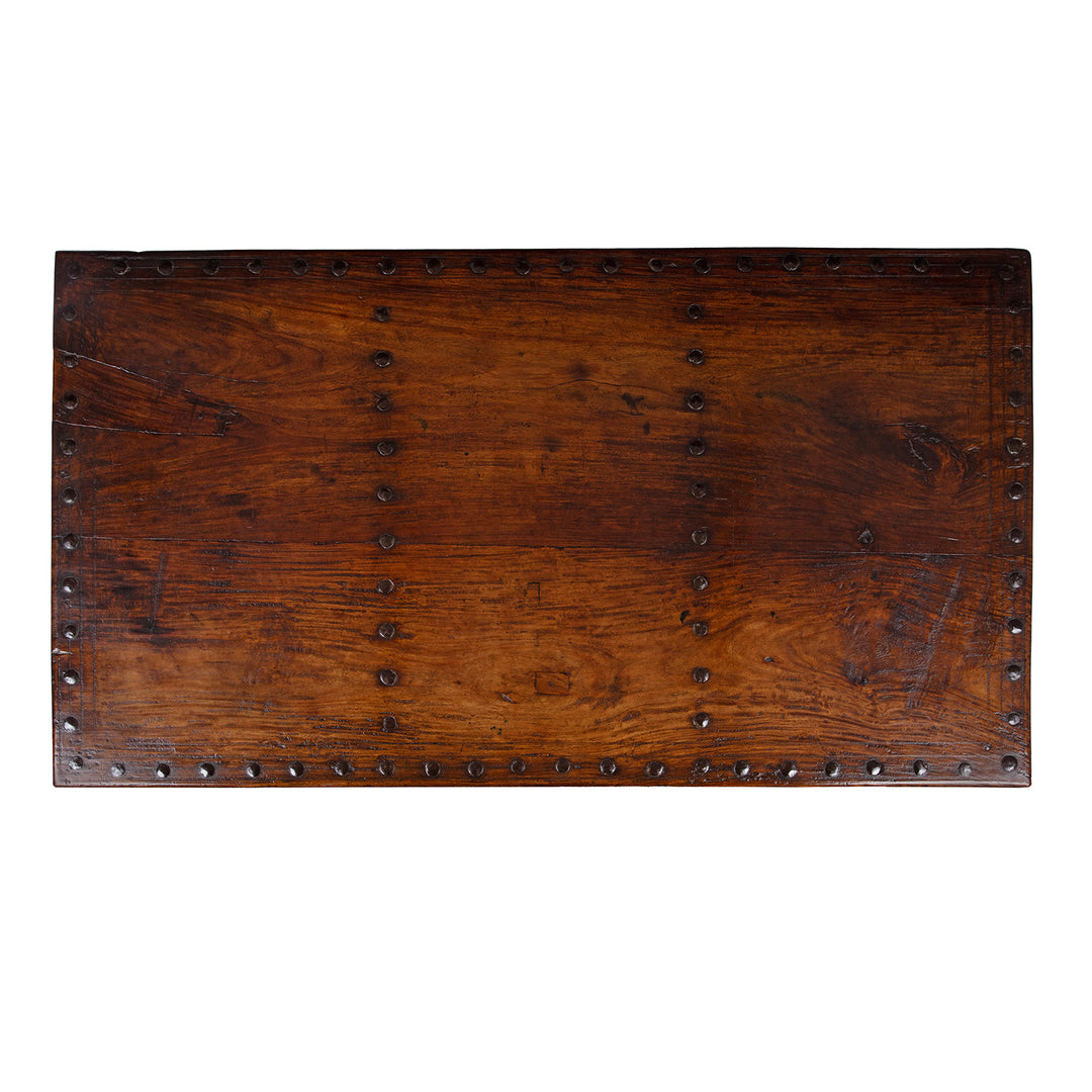 Top Down View Of Antique Takhat Table From Shekhawati | Indigo Antiques