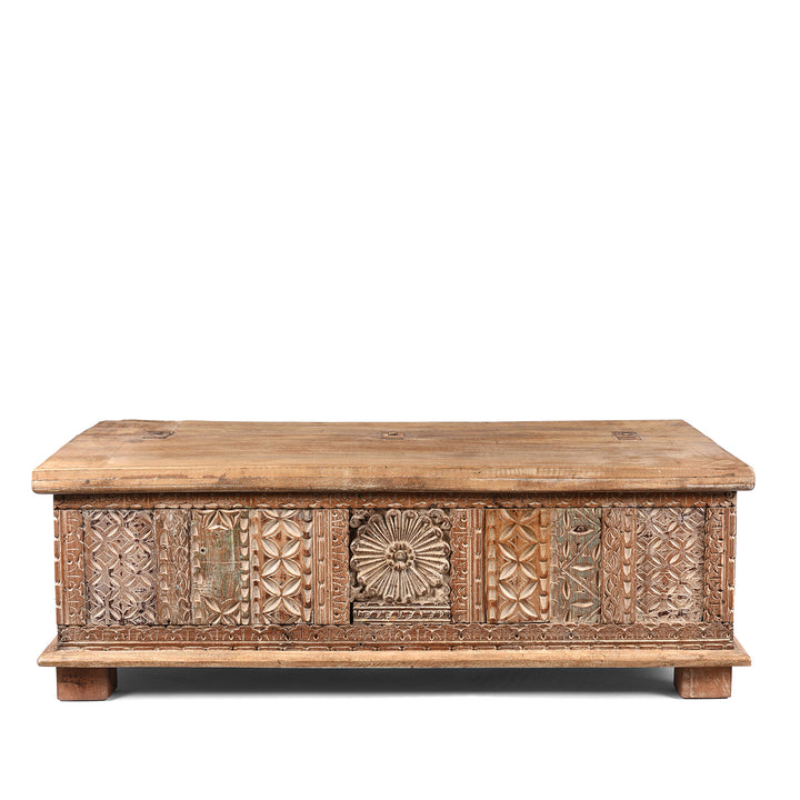 Reclaimed Teakwood Blanket Chest With Painted Finish | Indigo Antiques