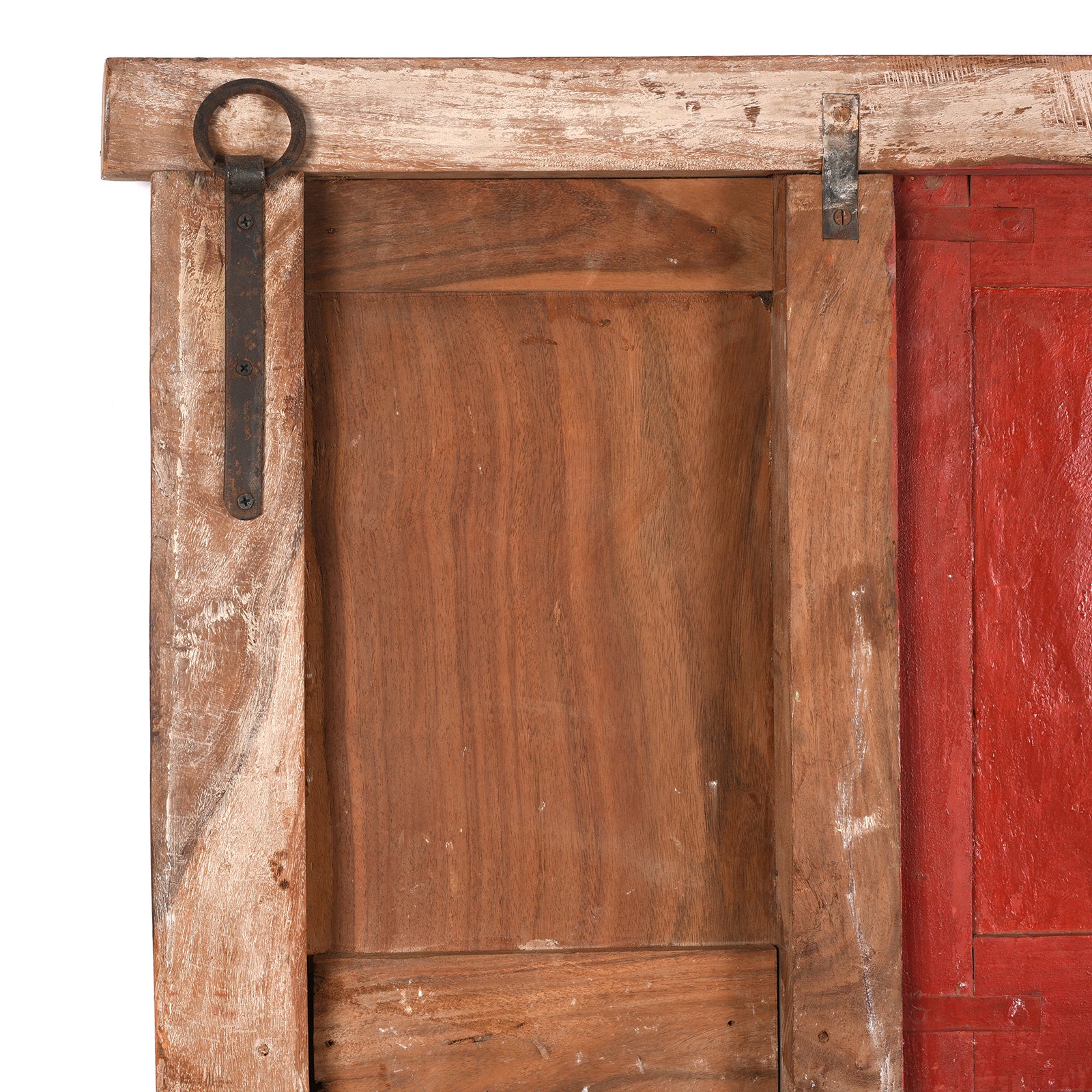 Painted Door Mirror From Andhra Pradesh - Late 19th Century