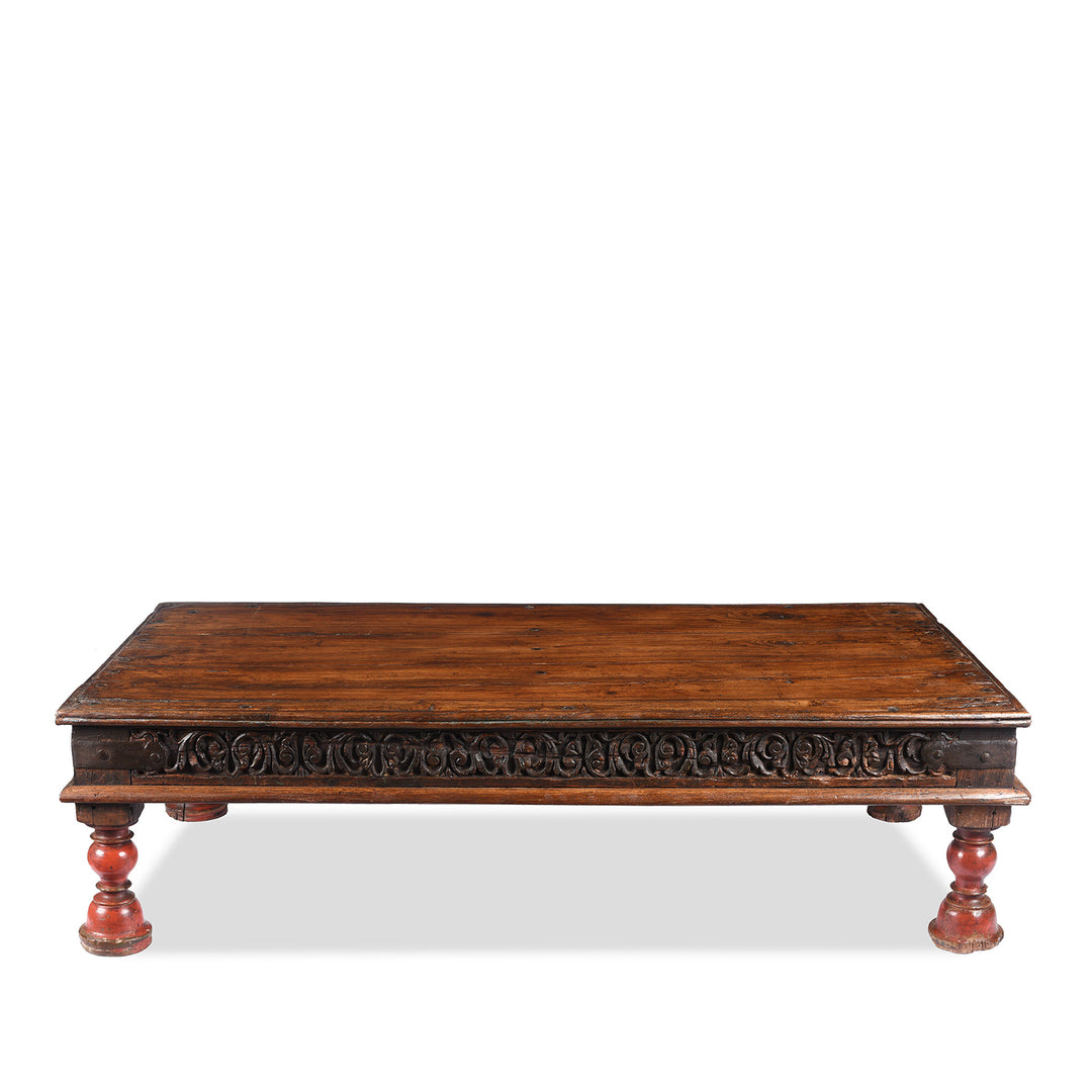 Antique Indian Takhat Coffee Table From Gujarat  | Indigo Antiques