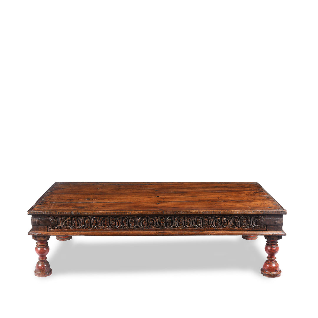 Antique Indian Takhat Coffee Table From Gujarat  | Indigo Antiques