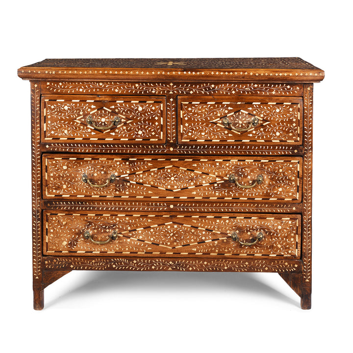 Indian Bone Inlay Chest Of Drawers | Indigo Antiques
