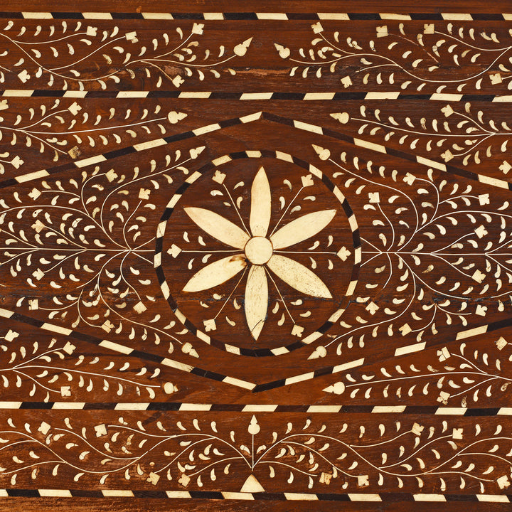Inlay Detail From Indian Bone Inlay Chest Of Drawers | Indigo Antiques