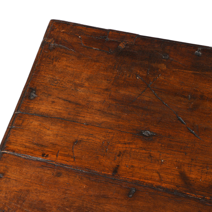 Painted Teak Chest From Gujarat - Late 19th Century