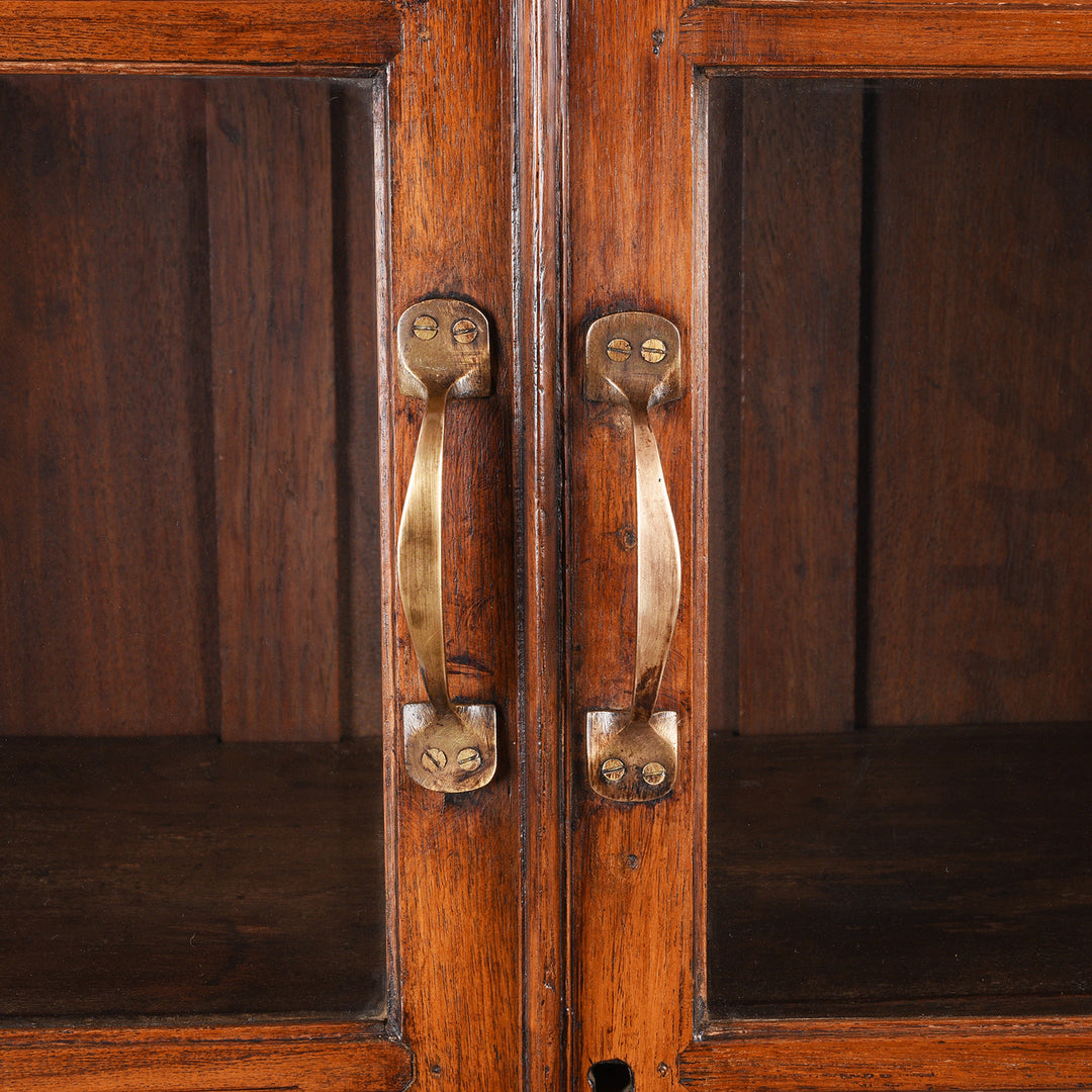 Handle Detail From Antique Anglo Indian Glazed Book Cabinet | Indigo Antiques