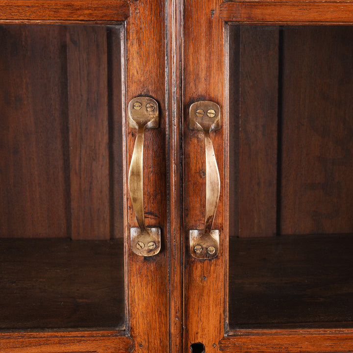 Handle Detail From Antique Anglo Indian Glazed Book Cabinet | Indigo Antiques