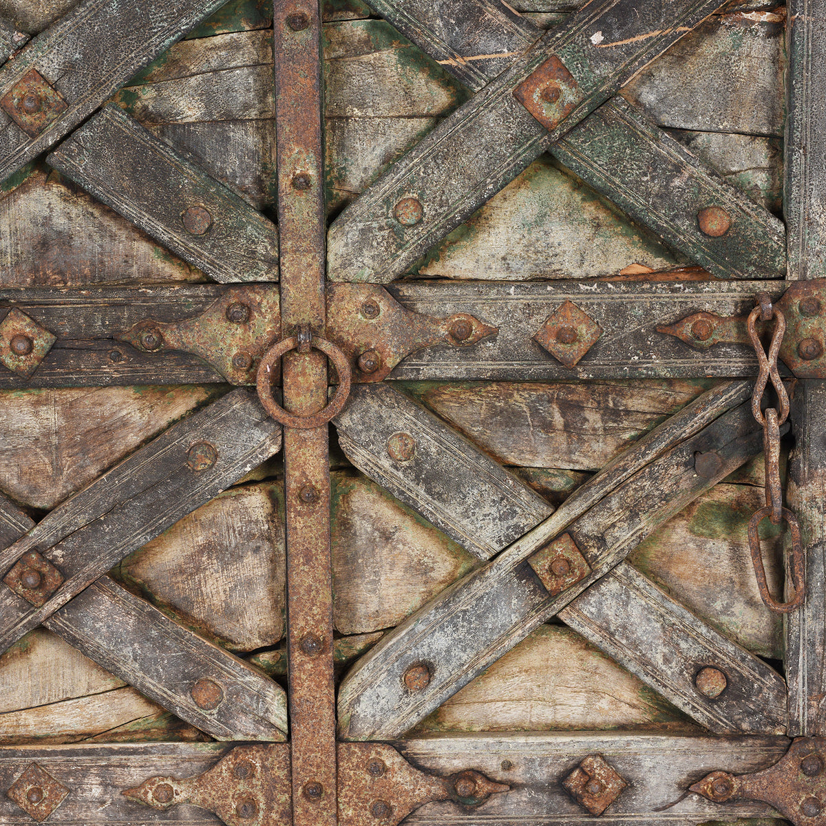 Detail From Antique Stick Door Panel From Jaisalmer | Indigo Antiques