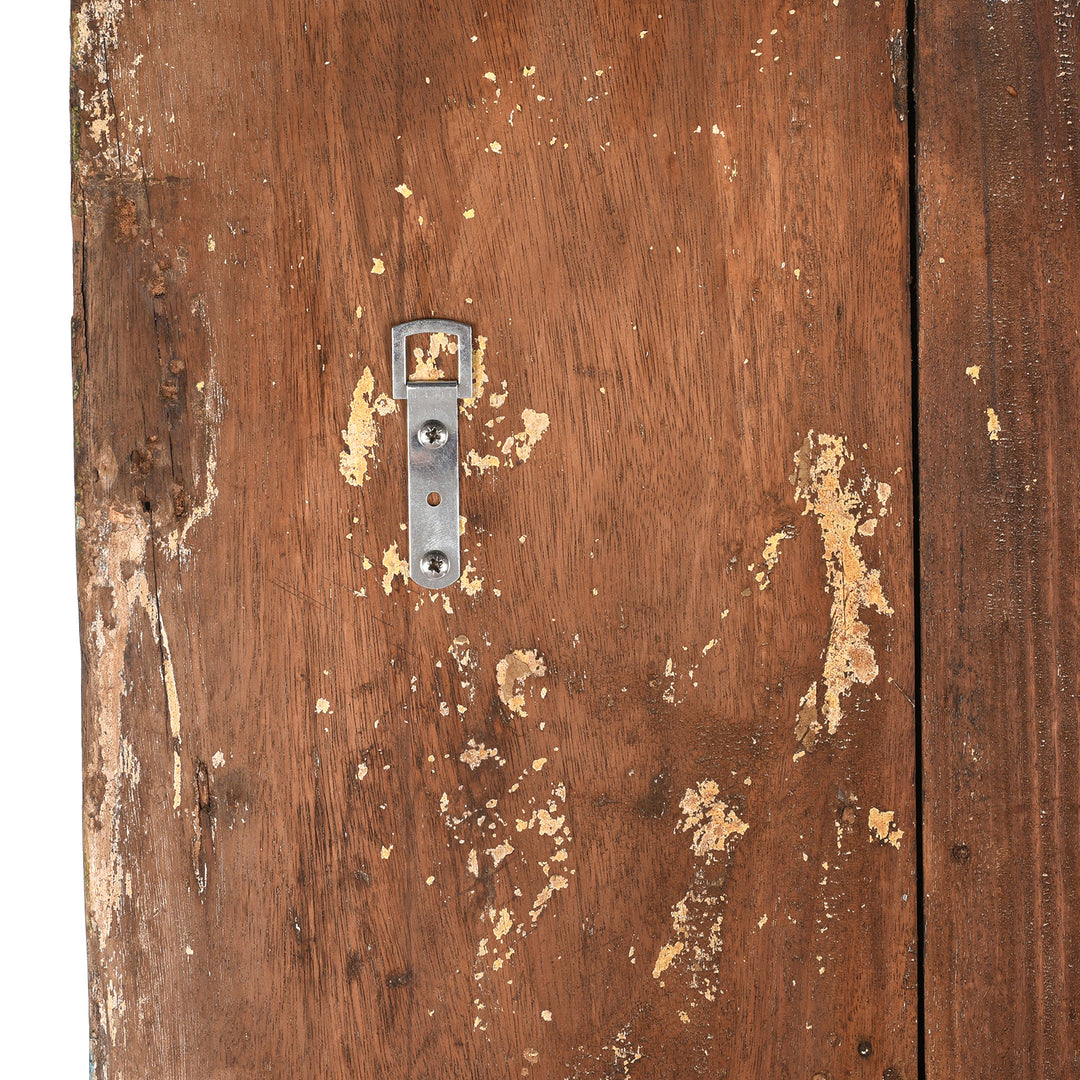 Hanger Detail From Carved Door With Original Paint From Gujarat | Indigo Antiques