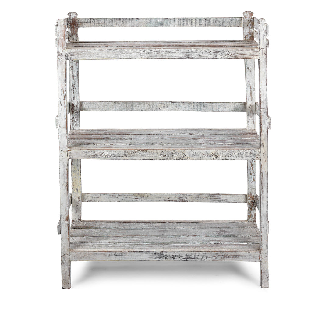 Vintage Indian Teak Shelf With Painted Finish | Indigo Antiques