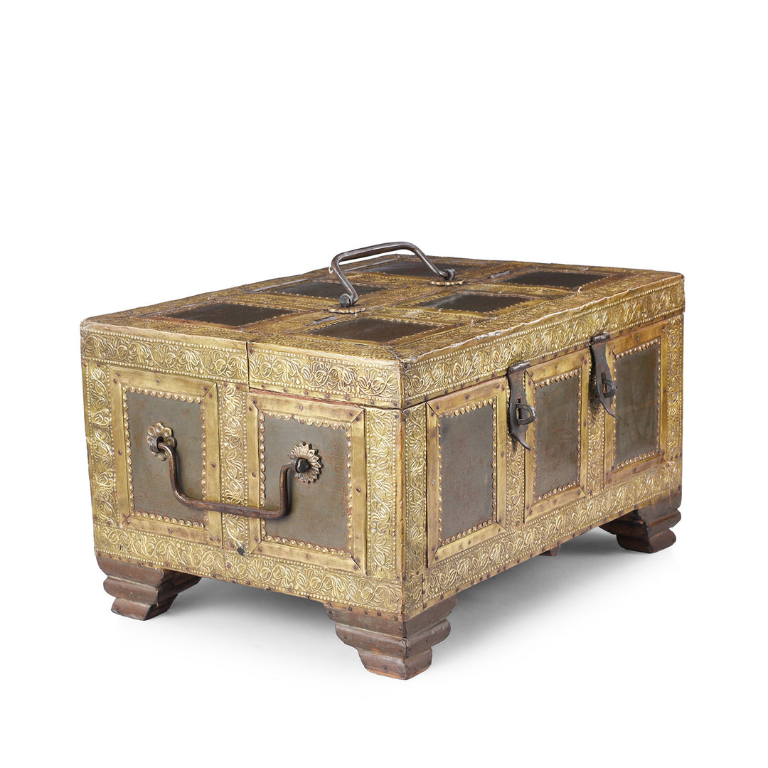 Angeld View Of Antique Indian Shekhawati Trousseau Box | Indigo Antiques