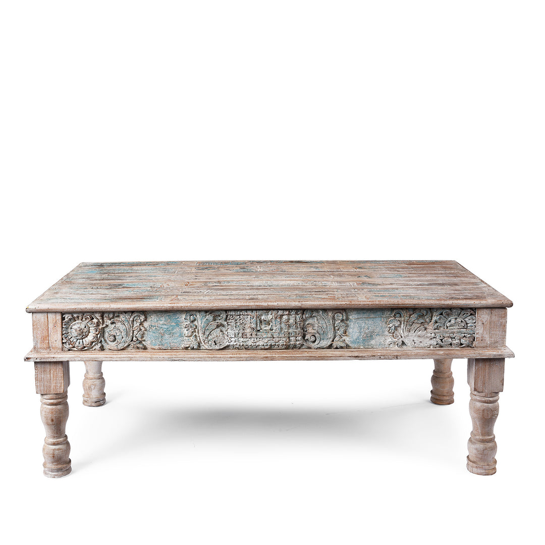 Indian Coffee Table Made From Reclaimed Teakwood | Indigo Antiques