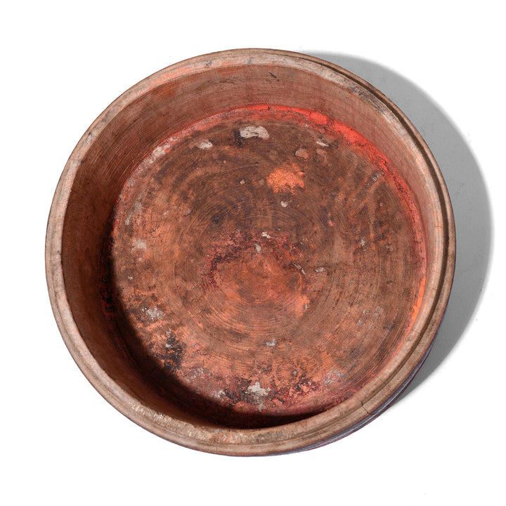Interior Of Antique Indian Lacquer Pot From Uttar Pradesh
