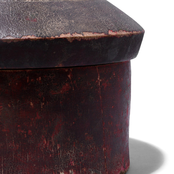 Detail From Antique Indian Lacquer Pot From Uttar Pradesh