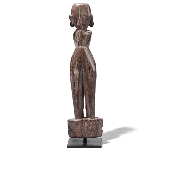 Back Of Antique Indian Laxshmi Bommai Doll | Indigo Antiques