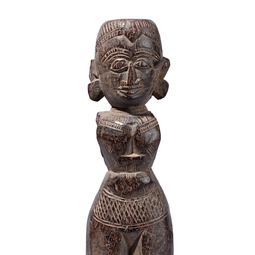 Detail From Antique Indian Laxshmi Bommai Doll | Indigo Antiques