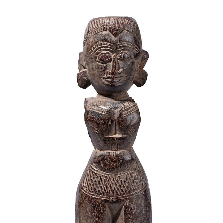 Detail From Antique Indian Laxshmi Bommai Doll | Indigo Antiques