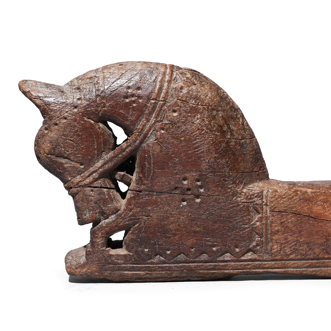 Detail From Antique Indian Horse Khunti Turban Hanger | Indigo Antiques