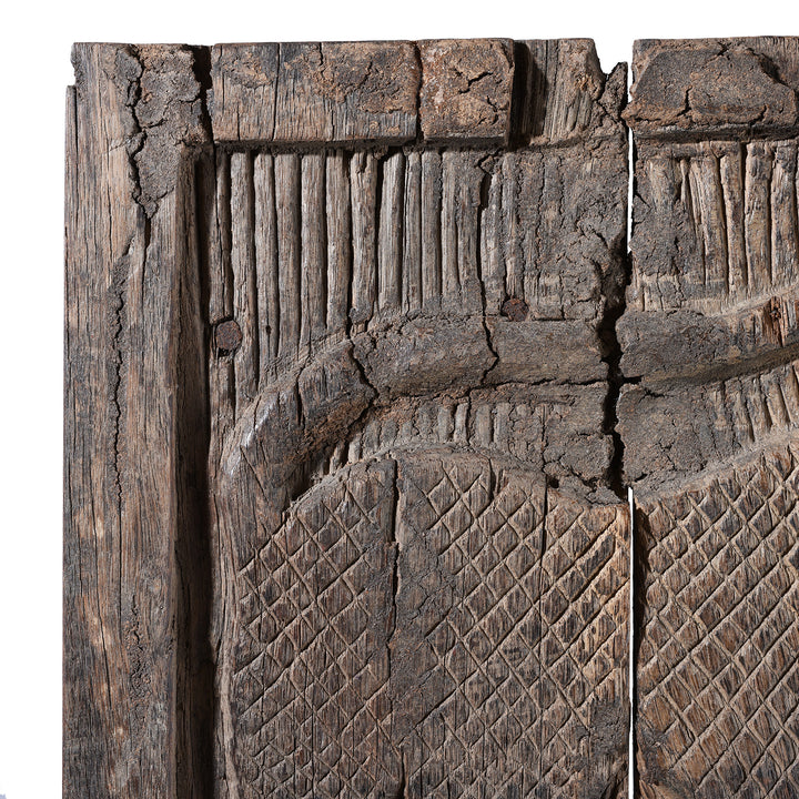Corner Detail From Antique Terai Tribal Panel | Indigo Antiques