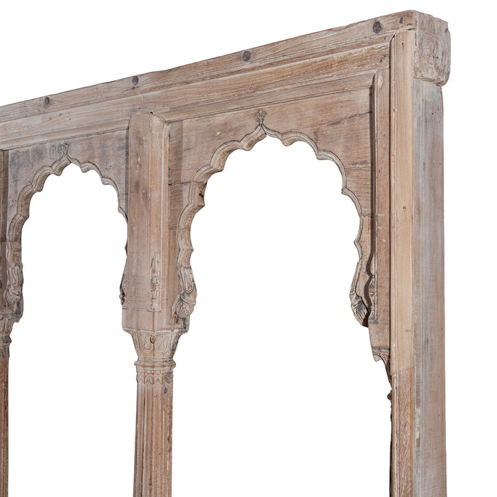 Depth Detail From Double Sided Early 19th Century Indian Teak Mughal Style Archway From Madhya Pradesh | Indigo Antiques