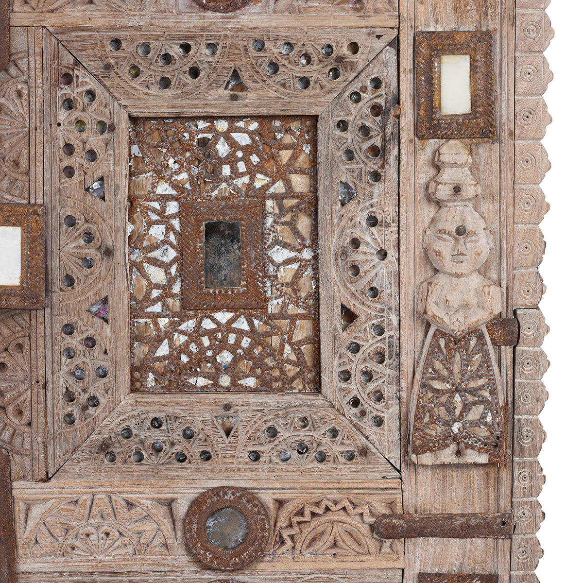 Carved Teak Damchiya Chest From Kutch - Ca 1920