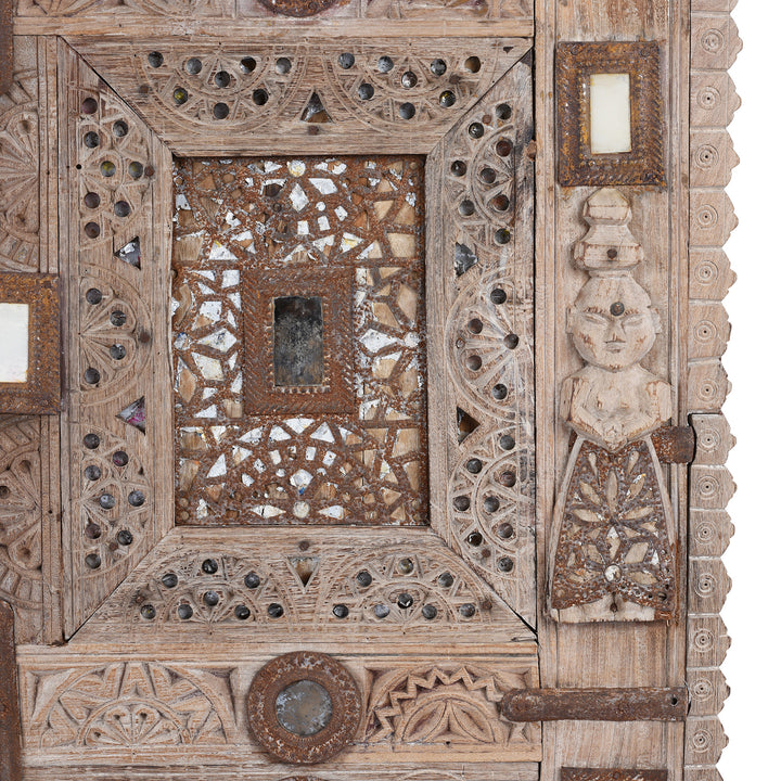 Carved Teak Damchiya Chest From Kutch - Ca 1920