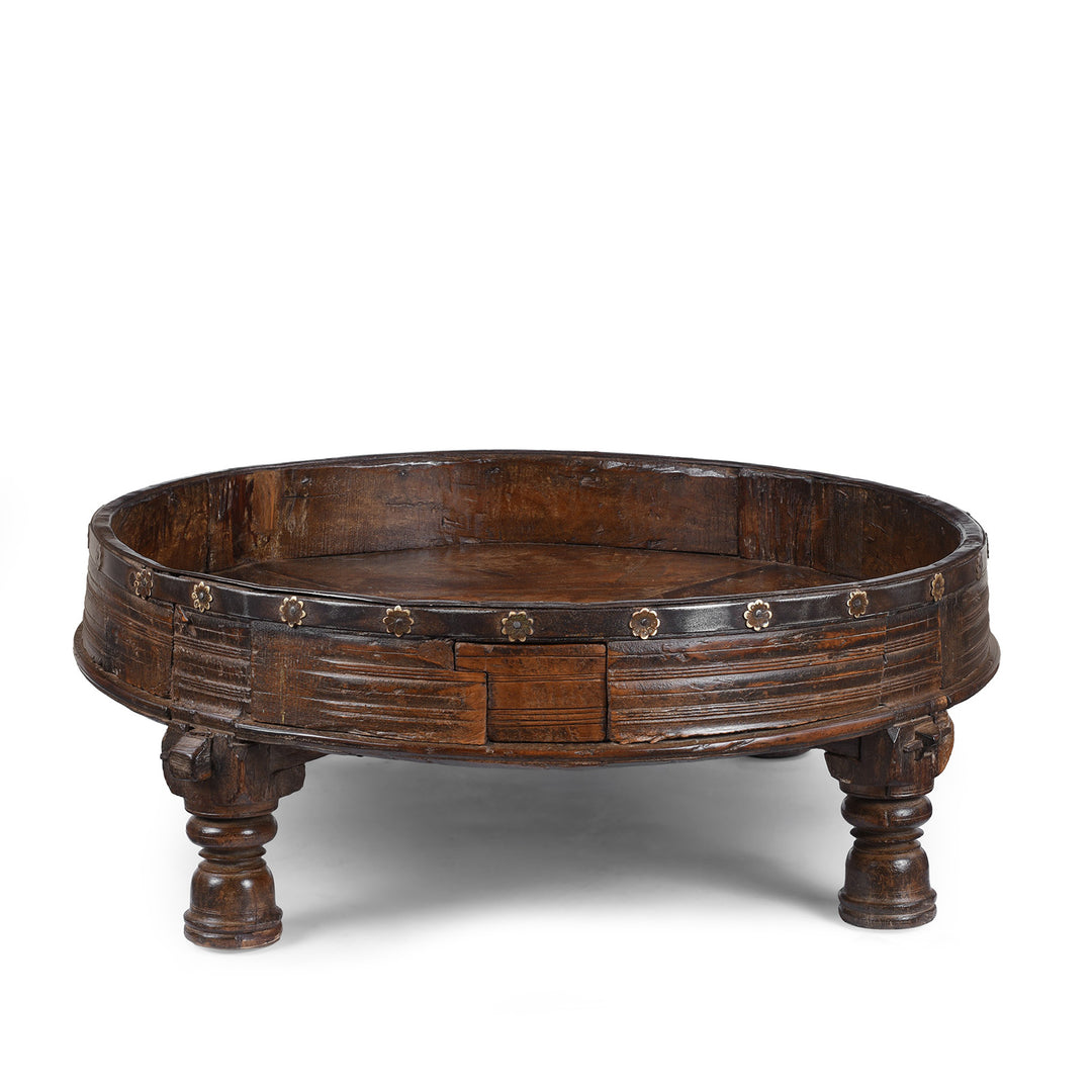 Antique Indian Chakki Coffee Table From Rajasthan | Indigo Antiques