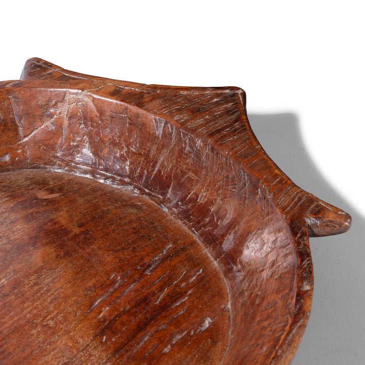 Detail From Antique Teak Parath Bowl Carved In The Form Of A Turtle 19th Century