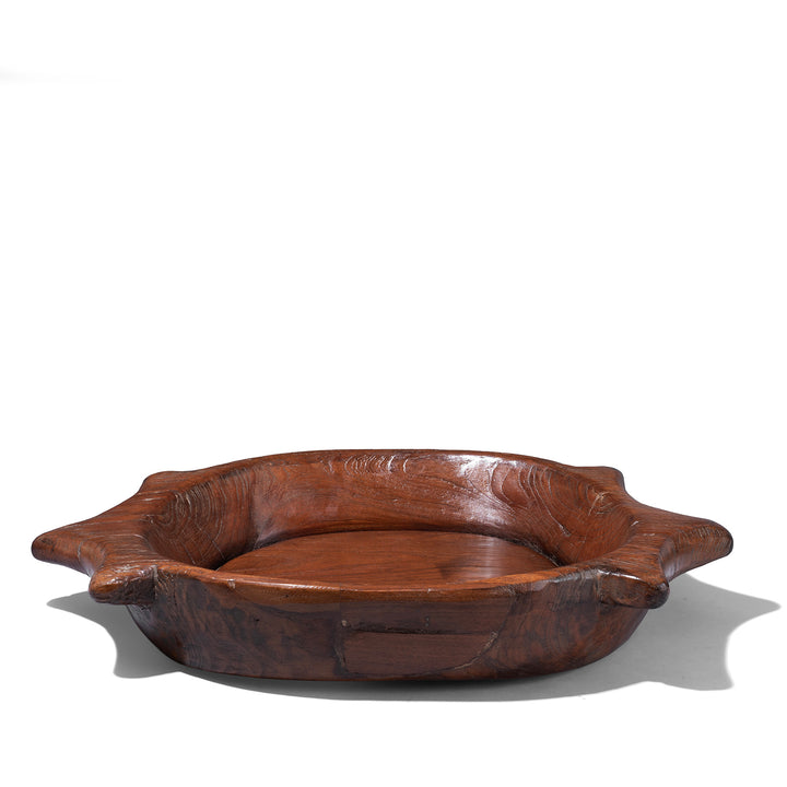 Antique Teak Parath Bowl Carved In The Form Of A Turtle 19th Century