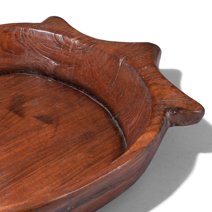 Detail From Antique Teak Parath Bowl Carved In The Form Of A Turtle 19th Century