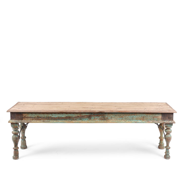 Reverse SIde Of Indian Reclaimed Teak Bench | Indigo Antiques