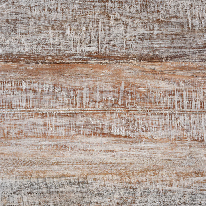 Detail From Square Reclaimed Teak Takhat From Rajasthan | Indigo Antiques