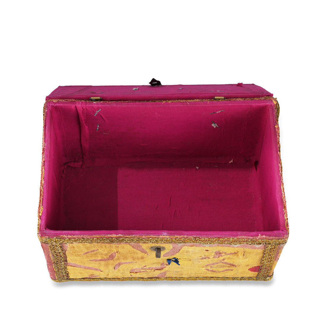 Interior Of Rajasthani Vintage Sari Textile Storage Box