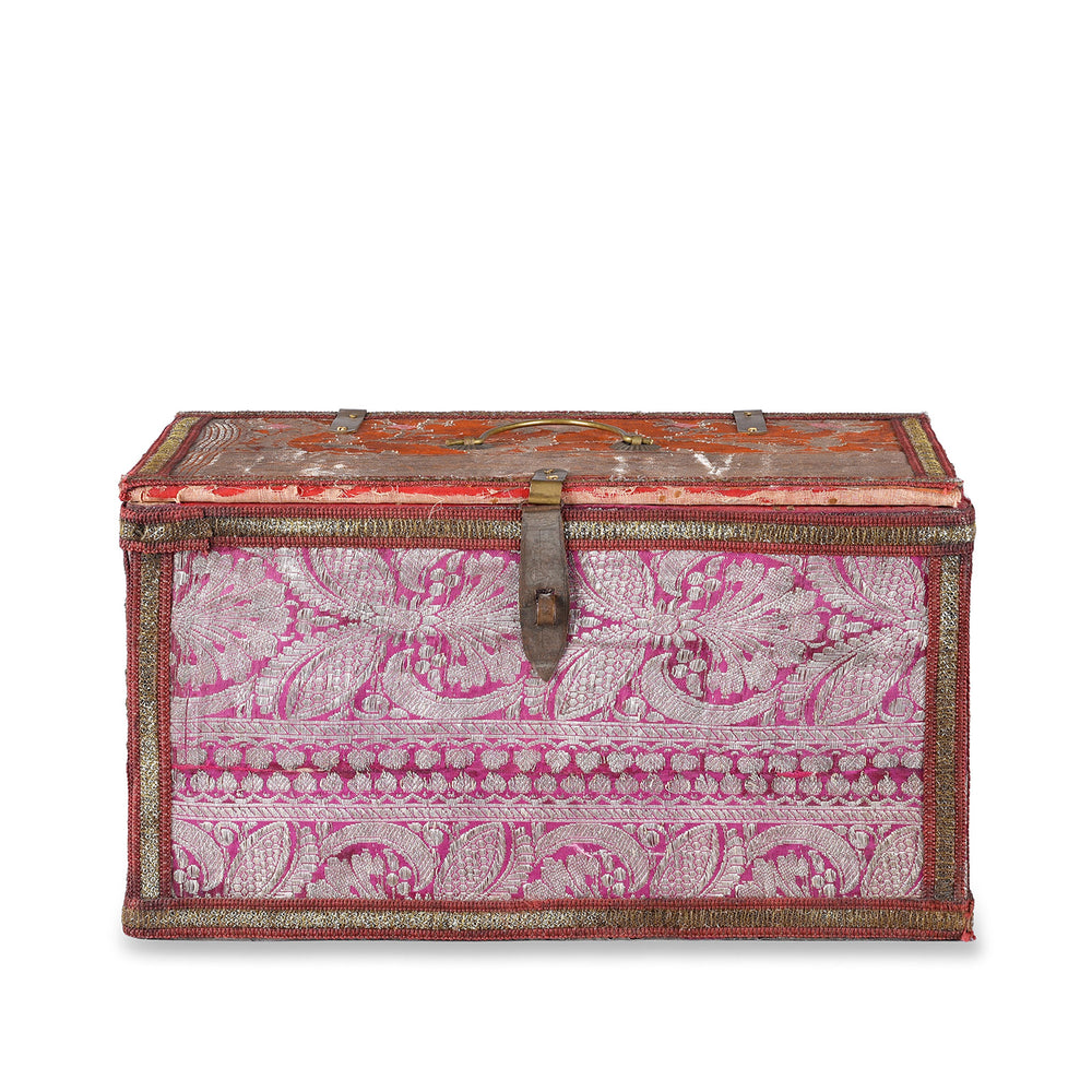 Rajasthani Vintage Sari Textile Storage Box