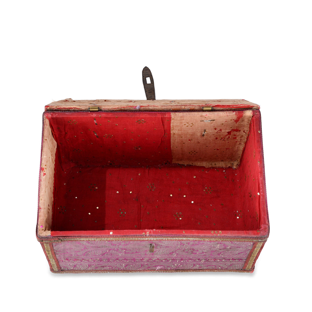 Interior Of Rajasthani Vintage Sari Textile Storage Box