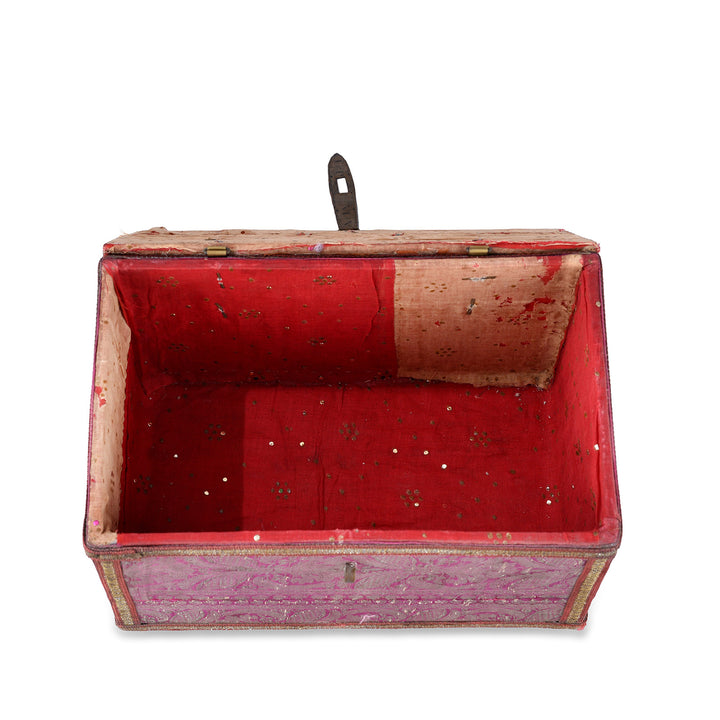 Interior Of Rajasthani Vintage Sari Textile Storage Box