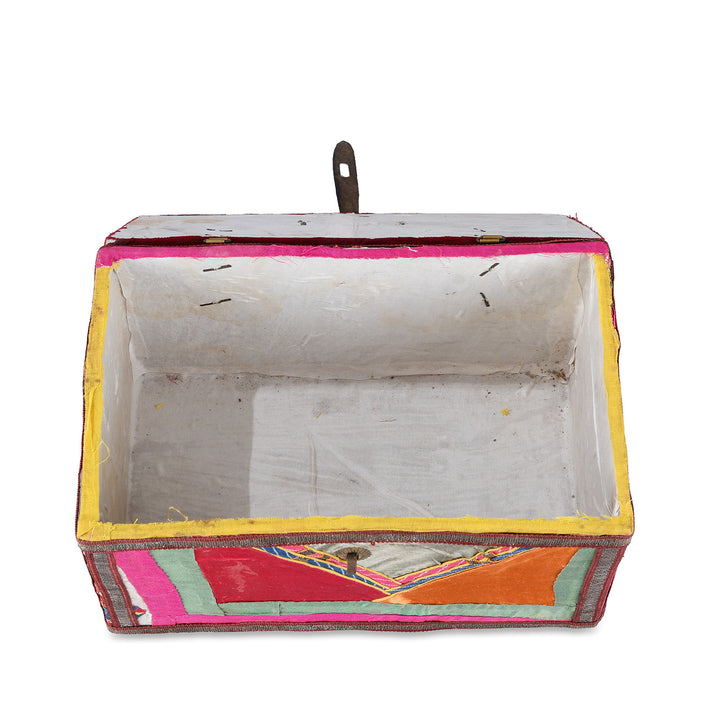 Interior Of Rajasthani Vintage Sari Textile Storage Box