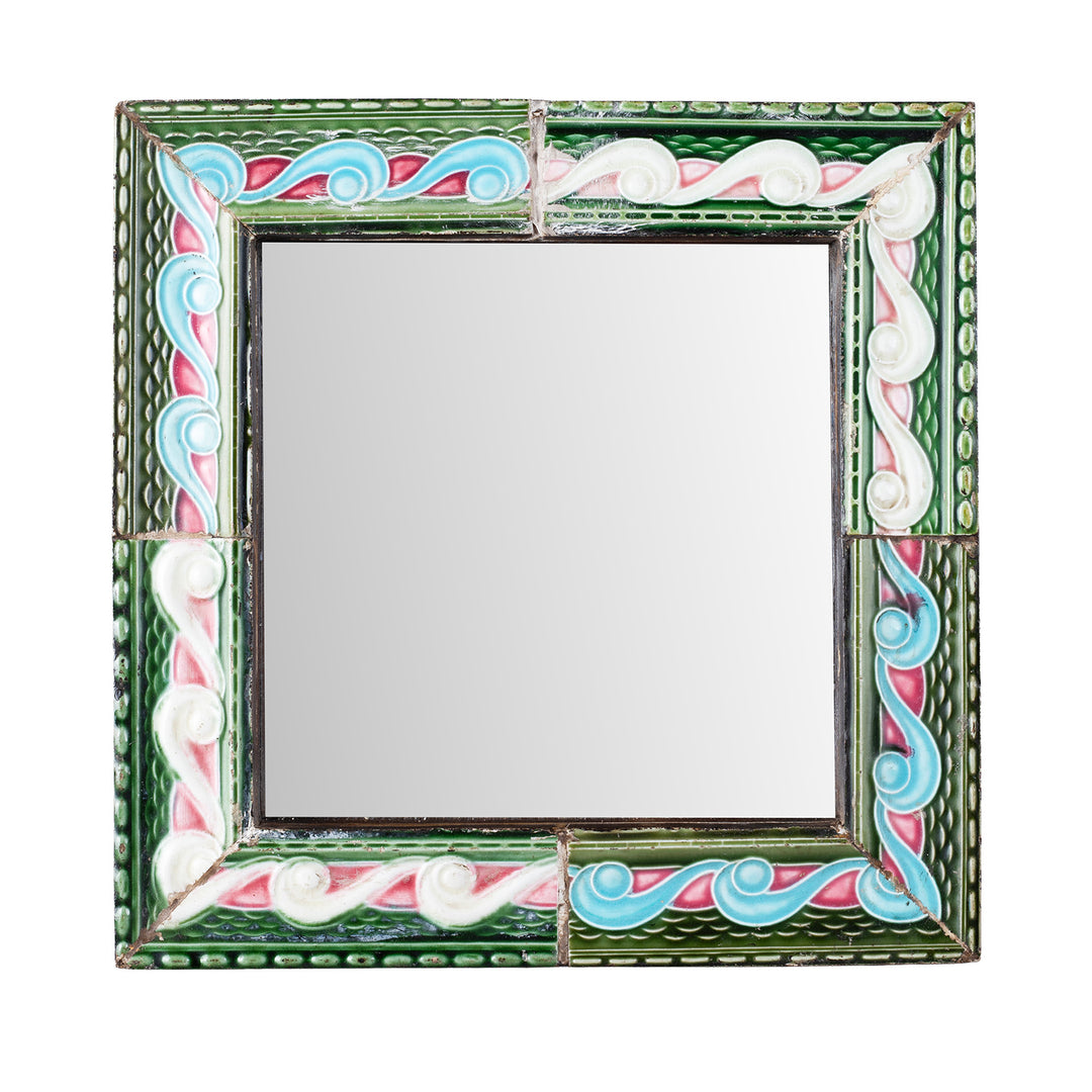Peranakan Ceramic Tile Mirror - Square