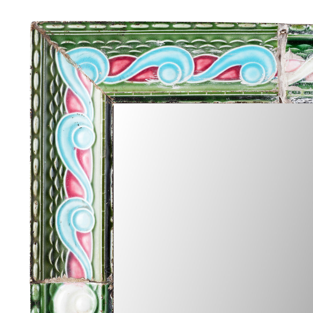 Peranakan Ceramic Tile Mirror - Square
