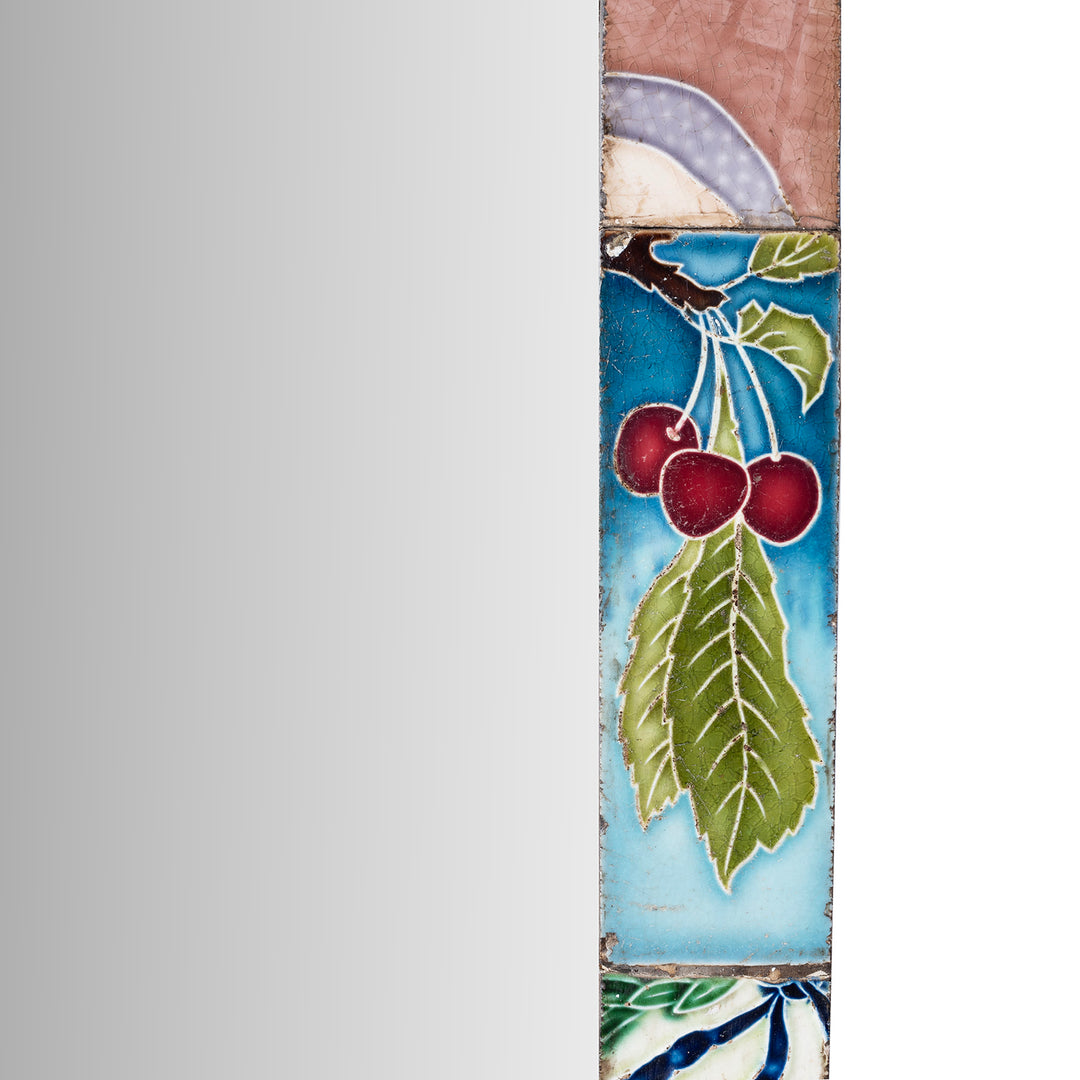 Detail From Mirror Made From Old Japanese Ceramic Tiles | Indigo Antiques