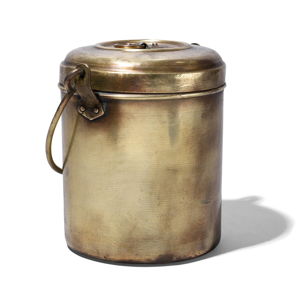 Vintage Indian Brass Food Caddy | Indigo Antiques
