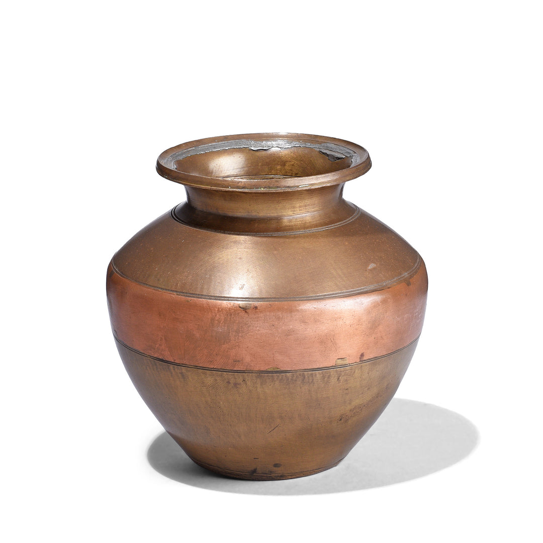 Antique Indian Ganga Jumna Ravitra Pani Lota From Haridwar - 19th Century