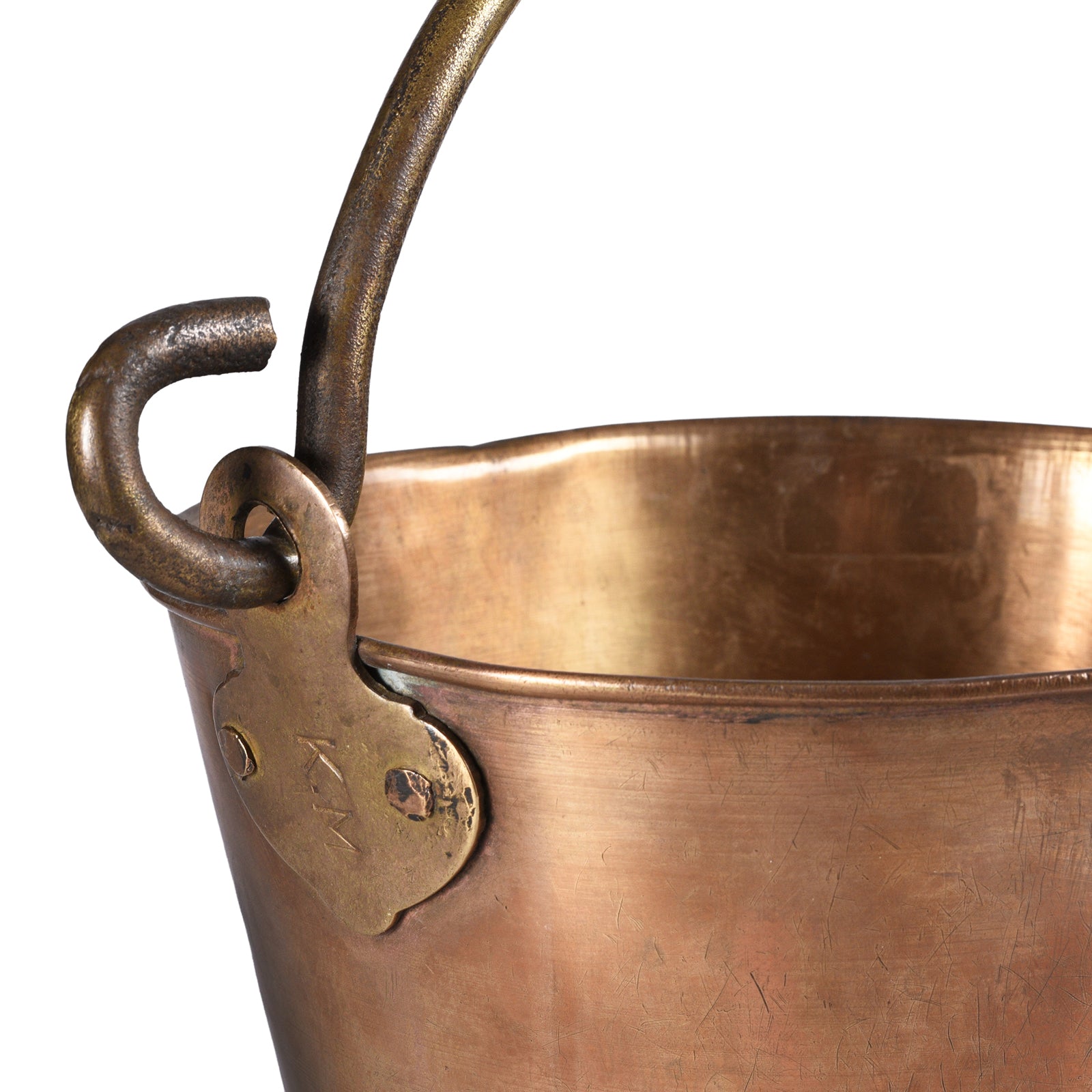 Handle Detail From Antique Indian Brass Temple Bucket 